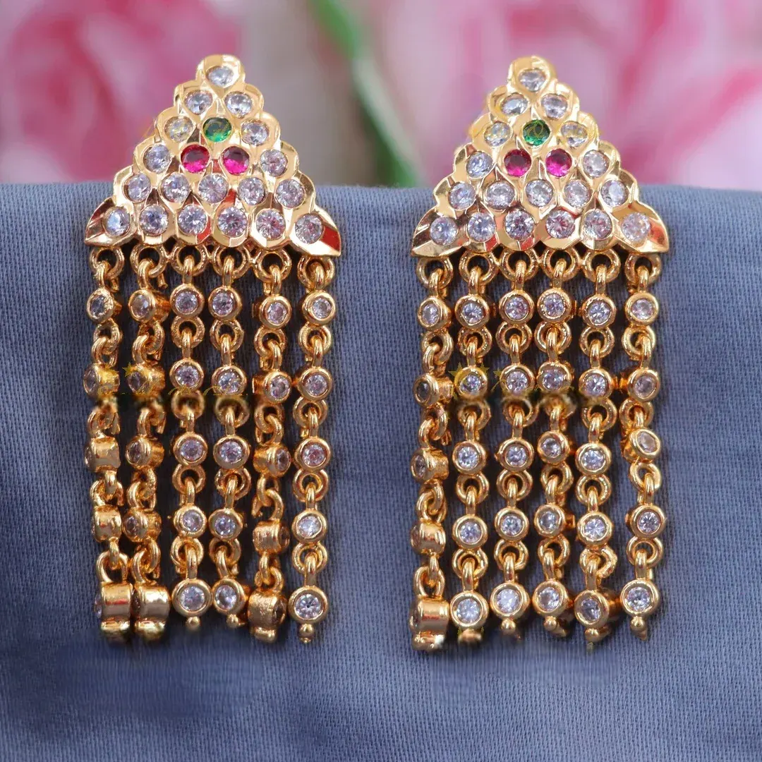 Stunning Gold Drop Earrings